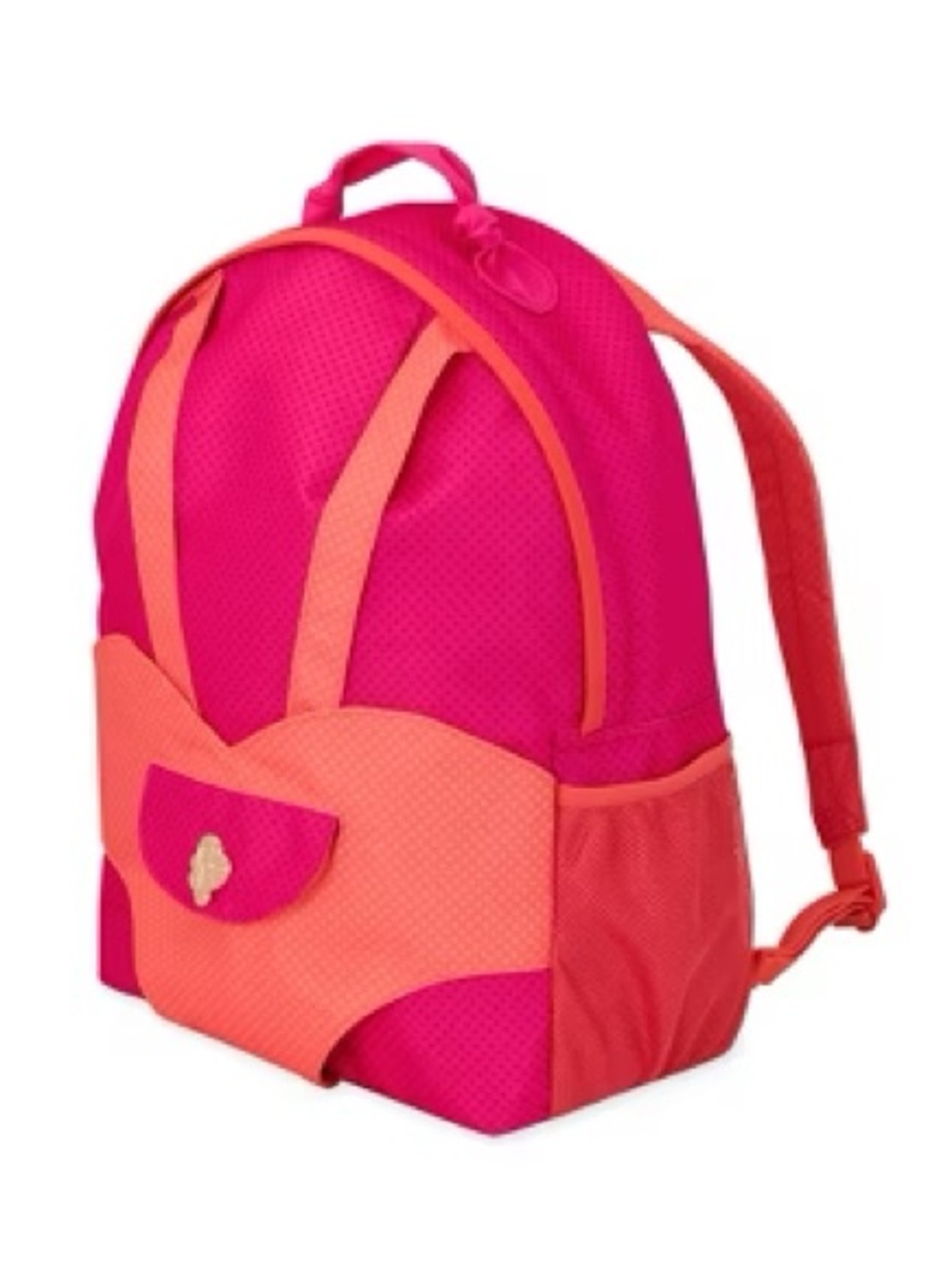 Our Generation Hop On 18” Doll Girls Carrier Backpack Pink Orange Bright Dots